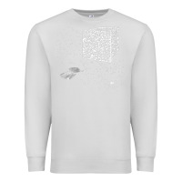 Dove Grey qr code cube we are the borg Premium Sweatshirt - linhVisuals