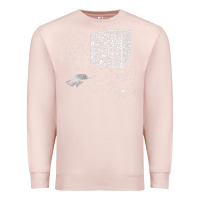 Pale Pink qr code cube we are the borg Premium Sweatshirt - linhVisuals