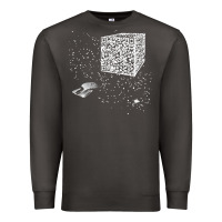 Smoke qr code cube we are the borg Premium Sweatshirt - linhVisuals