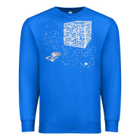 Qr Code Cube We Are The Borg Premium Sweatshirt | Teevron