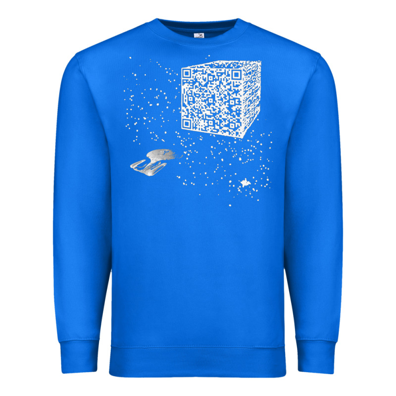 Qr Code Cube We Are The Borg Premium Sweatshirt by linhVisuals | Teevron