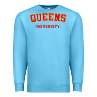 Ocean Blue queens university Premium Sweatshirt - linhVisuals