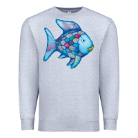 Heather Grey rainbow fish Premium Sweatshirt - linhVisuals