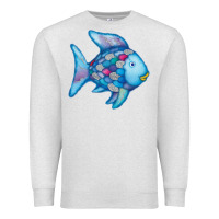 Oatmeal Heather rainbow fish Premium Sweatshirt - linhVisuals