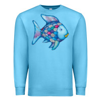Ocean Blue rainbow fish Premium Sweatshirt - linhVisuals