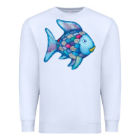 White rainbow fish Premium Sweatshirt - linhVisuals