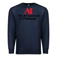 Navy Art Institute of Pittsburgh Premium Sweatshirt - linhVisuals