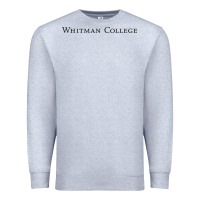 Heather Grey whitman college Premium Sweatshirt - linhVisuals