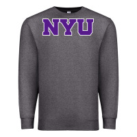 Charcoal Heather new york university nyu Premium Sweatshirt - linhVisuals