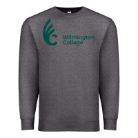 Charcoal Heather wilmington college Premium Sweatshirt - linhVisuals