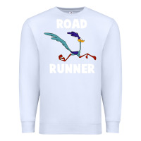 White Road Runner Beep Beep Premium Sweatshirt - linhVisuals