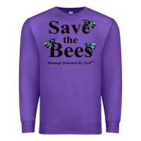 Purple save the bees   tyler the creator Premium Sweatshirt - linhVisuals