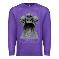 Purple hunt showdown anniversary three of skulls black t shirt Premium Sweatshirt - linhVisuals