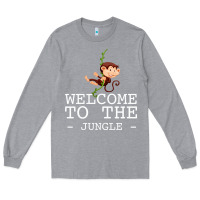 Heather Grey Welcome To The Jungle Long Sleeve Tee - Bettercallsaul