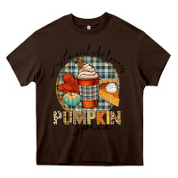 Chocolate Brown just a girl who loves pumpkin spice Heavy Core Tee - CowGirlArtShop