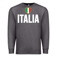 Charcoal Heather italia soccer jersey Premium Sweatshirt - linhVisuals