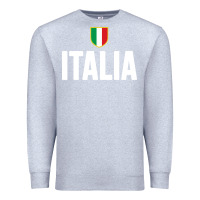 Heather Grey italia soccer jersey Premium Sweatshirt - linhVisuals