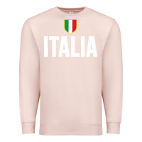 Pale Pink italia soccer jersey Premium Sweatshirt - linhVisuals