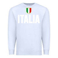White italia soccer jersey Premium Sweatshirt - linhVisuals