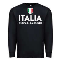 Black italia soccer jersey Premium Sweatshirt - linhVisuals