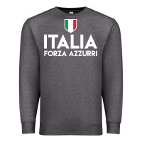 Charcoal Heather italia soccer jersey Premium Sweatshirt - linhVisuals