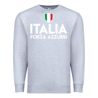 Heather Grey italia soccer jersey Premium Sweatshirt - linhVisuals