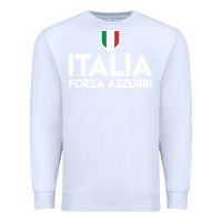 White italia soccer jersey Premium Sweatshirt - linhVisuals