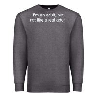 Charcoal Heather i'm an adult, but not like Premium Sweatshirt - linhVisuals