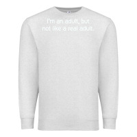 Oatmeal Heather i'm an adult, but not like Premium Sweatshirt - linhVisuals