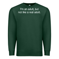 Sports Green i'm an adult, but not like Premium Sweatshirt - linhVisuals