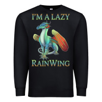 Black Chill Rainwing Dragon Retro Fan Tee Wings of Fire Premium Sweatshirt - linhVisuals