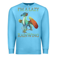 Ocean Blue Chill Rainwing Dragon Retro Fan Tee Wings of Fire Premium Sweatshirt - linhVisuals