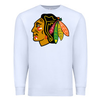 White the  blackhawks Premium Sweatshirt - linhVisuals