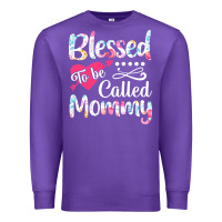 Purple blessed to be called mommy t  shirt blessed to be called mommy lovely Premium Sweatshirt - linhVisuals