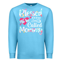 Ocean Blue blessed to be called mommy t  shirt blessed to be called mommy lovely Premium Sweatshirt - linhVisuals