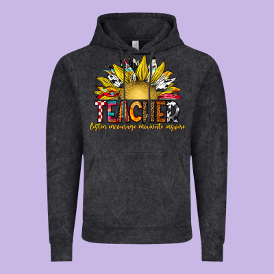 Teacher Vintage Hoodie Designed By Cowhidedigitalart