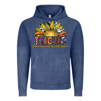 Vintage Denim Teacher Vintage Hoodie - CowhideDigitalArt
