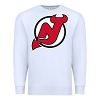 White the NJ devils Premium Sweatshirt - linhVisuals
