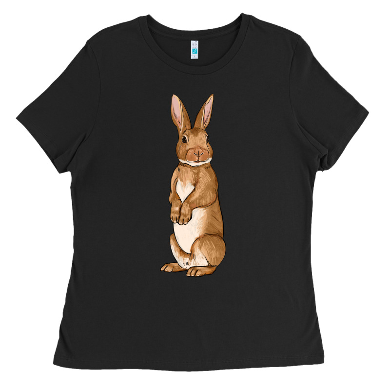 Bunny Easter Ladies Tee by OliviaCreatesArt | Teevron