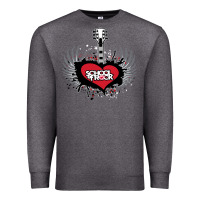 Charcoal Heather the school of rock new vector Premium Sweatshirt - linhVisuals