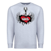 Heather Grey the school of rock new vector Premium Sweatshirt - linhVisuals