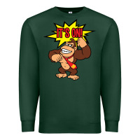Sports Green donkey kong Premium Sweatshirt - linhVisuals