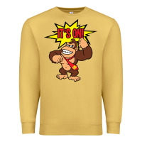 Antique Gold donkey kong Premium Sweatshirt - linhVisuals