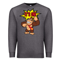Charcoal Heather donkey kong Premium Sweatshirt - linhVisuals