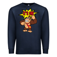 Navy donkey kong Premium Sweatshirt - linhVisuals