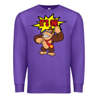 Purple donkey kong Premium Sweatshirt - linhVisuals