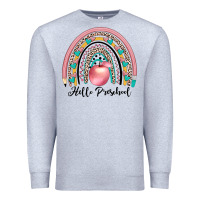 Heather Grey hello preschool Premium Sweatshirt - JahusDesignShop