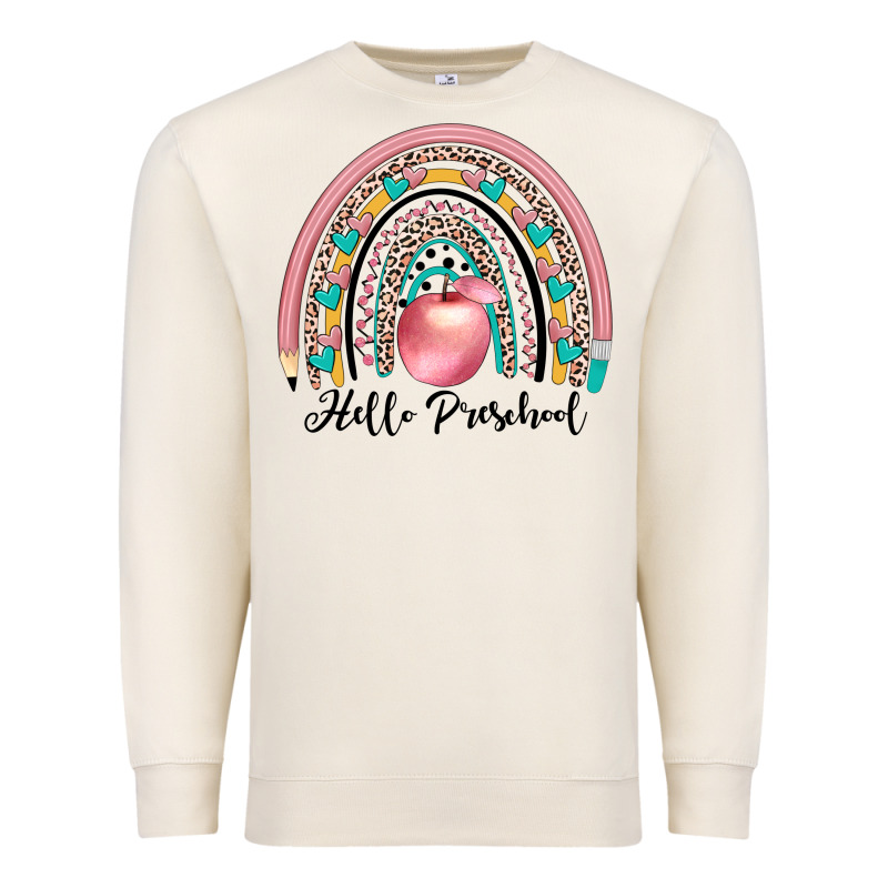 Hello Preschool Premium Sweatshirt by JahusDesignShop | Teevron