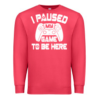 Cardinal i paused my game to be here Premium Sweatshirt - linhVisuals