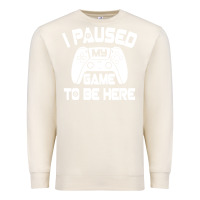 Sandshell i paused my game to be here Premium Sweatshirt - linhVisuals